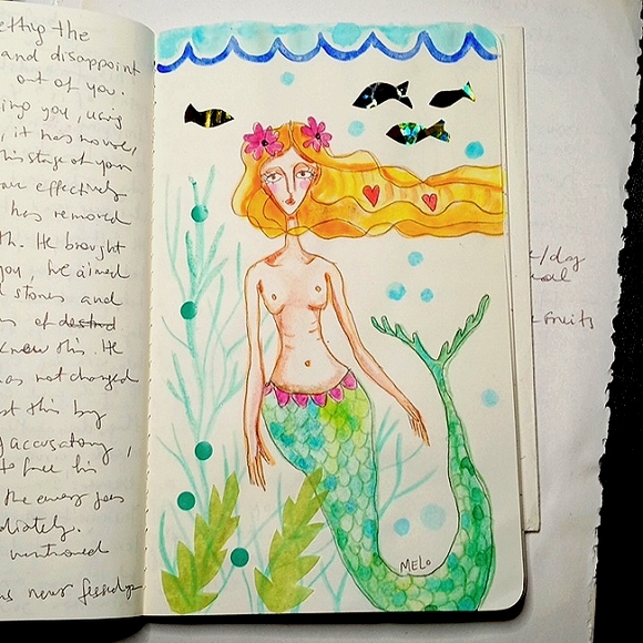 Original Painting MERMAID - Picture 3 of 3